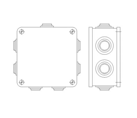 junction box dwg|junction box electrical cad.